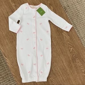 Kate Spade Schiffli Bow Gown Baby Girl